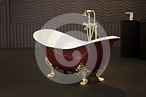 Gold Clawfoot Bath Tub