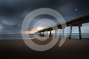 Gold Coast Sand Pumping Jetty on a Moody Morning