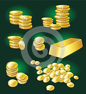 Gold coin and bullion