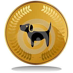 Gold Coin - Dog