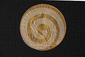 Gold coin from France