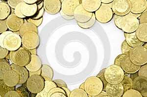 Gold Coin with Heart Shape