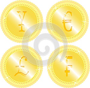 Gold coin set