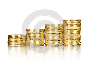 Gold coin stack