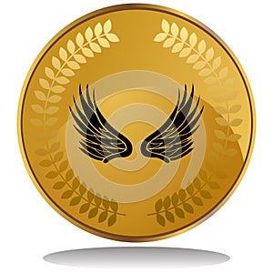 Gold Coin - Wings