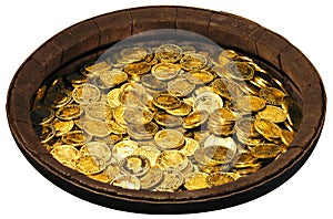 Gold coins photo