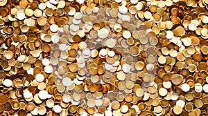 Gold coins background - wallpapers for text