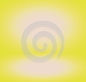 Gold color gradient abstract background rendering for display or montage