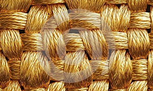 A gold colored fabric with a gold colored thread