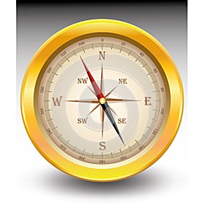 Gold compass