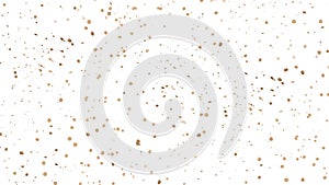 Gold confetti celebration isolated on white background. Vector illustration. Falling golden stardust