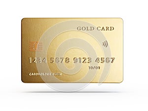 Gold credit card