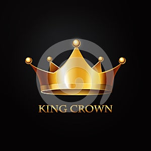Gold Crown on black