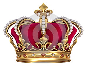 Gold crown with jewels