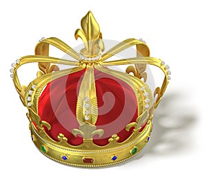 Gold crown with jewels