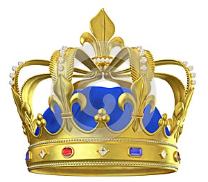 Gold crown with jewels