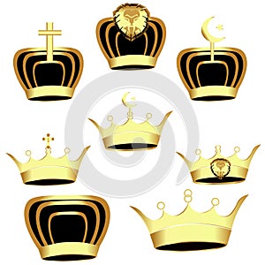 Gold Crown set - Illustration