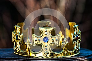 Gold crown with stones