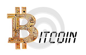 Gold cryptocurrency bitcoin blockchain virtual money cash internet banking online peer finances gold