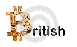 Gold cryptocurrency bitcoin blockchain virtual money cash internet banking online peer finances gold