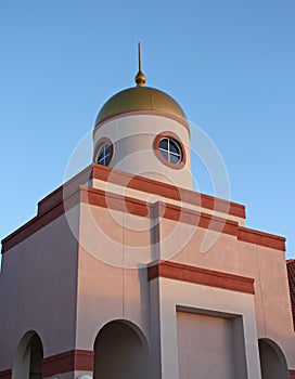 Gold cupola atop office building