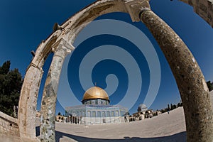 Gold cupola of Jerusalem-2 photo