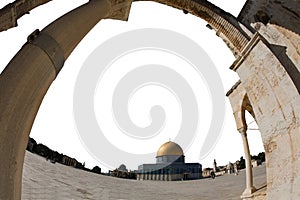 Gold cupola of Jerusalem photo