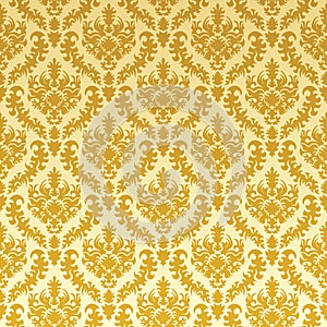 Gold damask