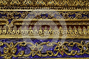 Gold decoration of Bangkok Royal Palace