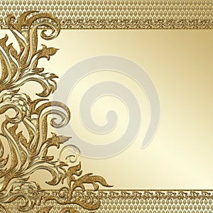 Gold decorative background