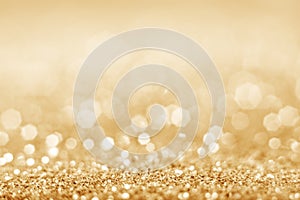 Gold defocused glitter background