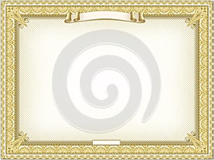 Gold detailed certificate