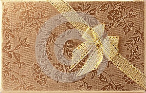 Gold Diagonal Ribbon on Foil