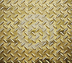 Gold diamond plate