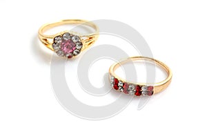 Gold diamond ring