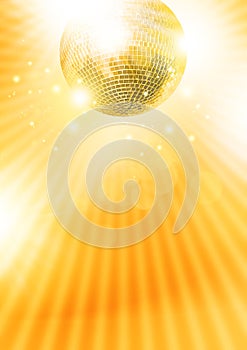 Gold disco-ball