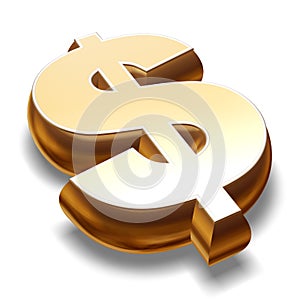 Gold Dollar Symbol