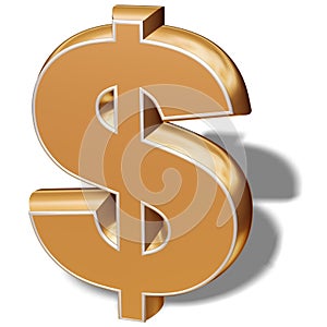 Gold Dollar Symbol