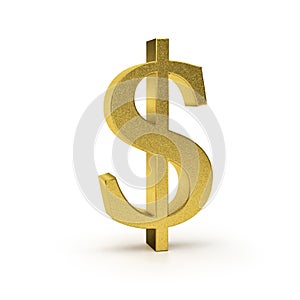 Gold dollar symbol