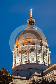 Gold dome of Georgia Capitol