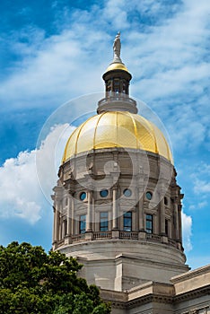 Gold dome of Georgia Capitol