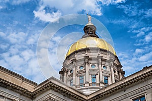 Gold dome of Georgia Capitol photo