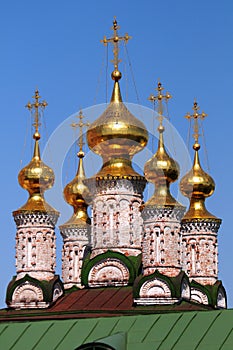 Gold domes of the Ryazan Kremlin