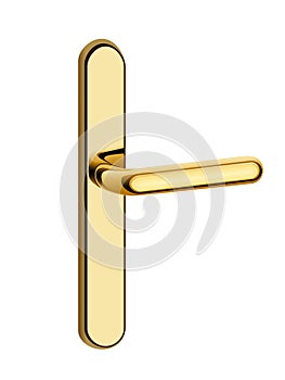 Gold door handle