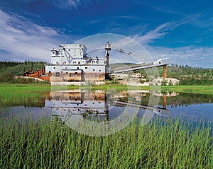 Gold Dredge at Bonanza Creek photo