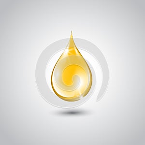 Gold drop of oil essence. photo