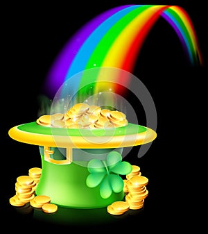 Gold at the end of the rainbow photo
