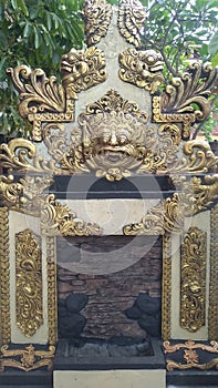 Gold etnic balinese decoration