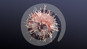 Gold explosion splash