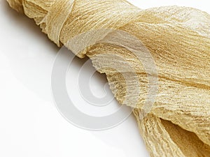 A gold fabric background